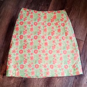 HP🎉🎉Lilly Pulitzer floral skirt size 6
